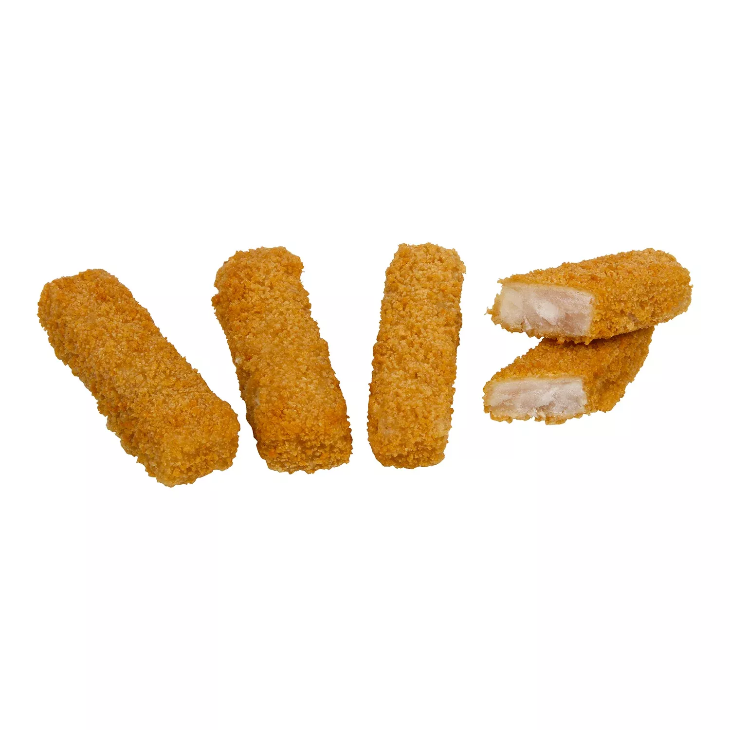 Trident Seafoods Whole Grain Breaded Pollock Fish Sticks Oven Ready 10 Pound Each - 1 Per Case