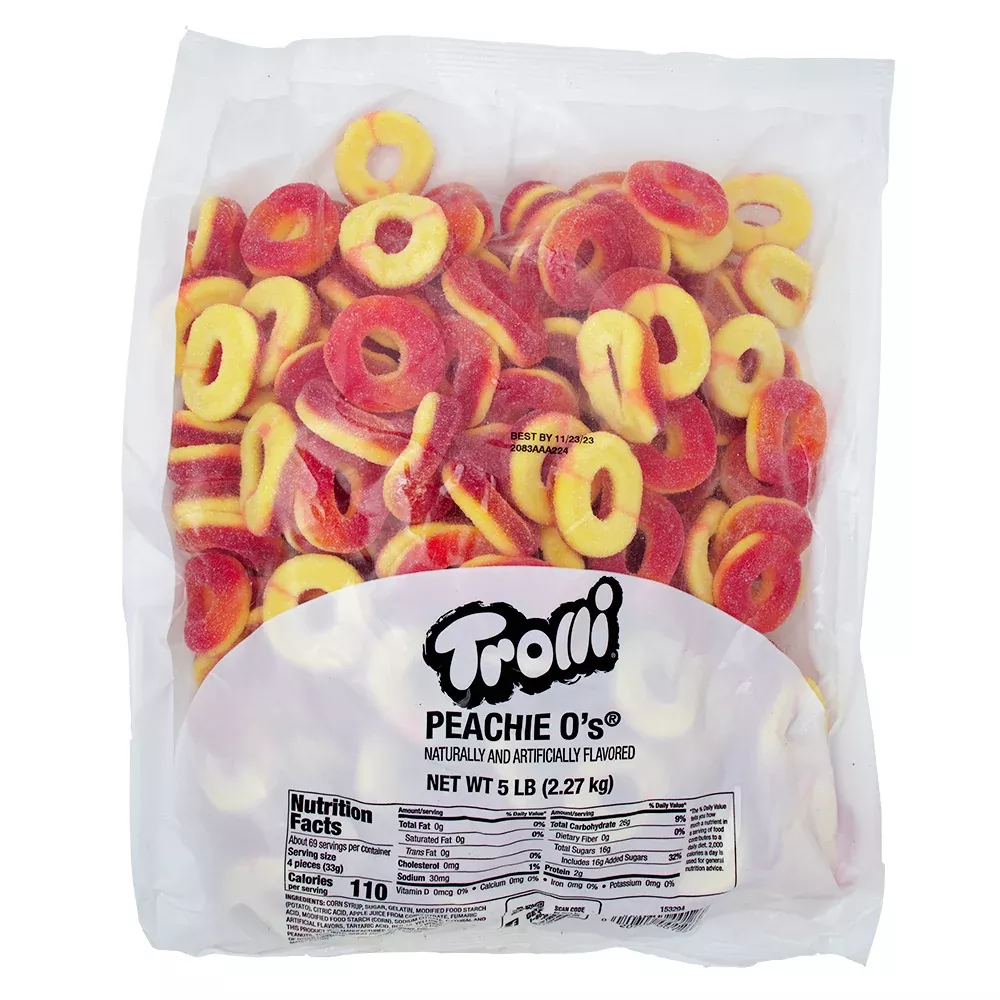 Trolli Peachie-O's - 5lb