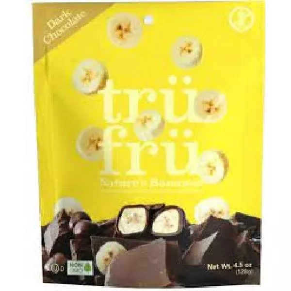 Tru Fru Hyper Dried Grab & Share Hyper Driedreal Banana in Dark Chocolate 4.5 Ounce Size - 6 Per Case