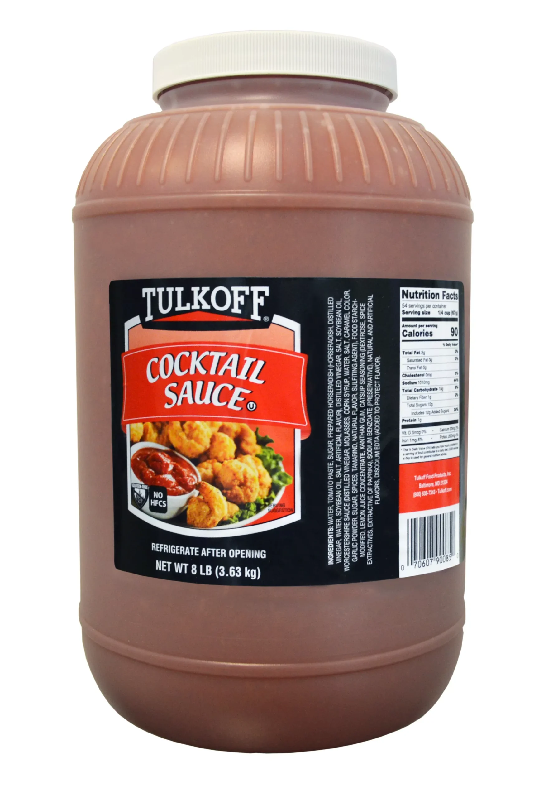 Tulkoff Cocktail Sauce 8 Pound Each - 4 Per Case