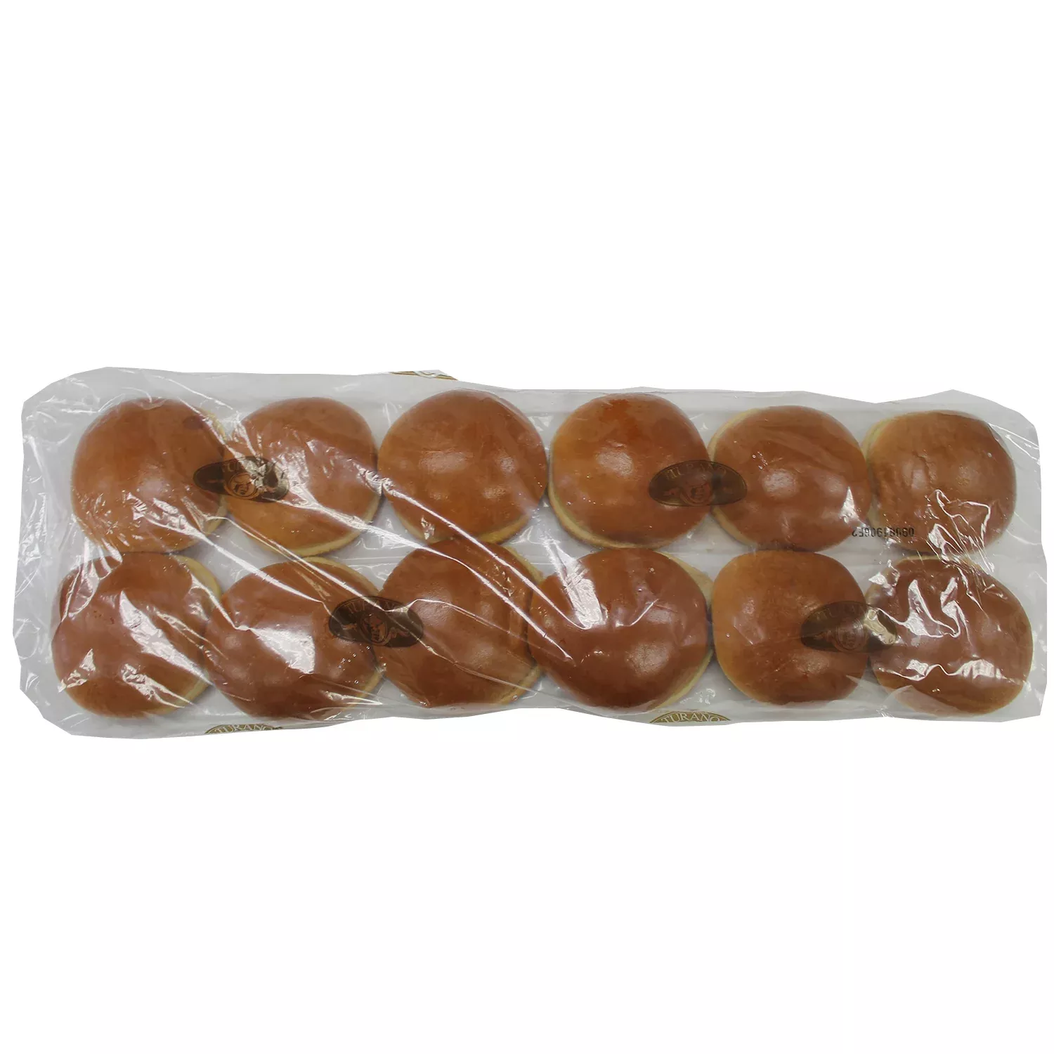 Turano Baking Co 4 Inch Brioche Buns Slice 2.64 Ounce Size - 96 Per Case