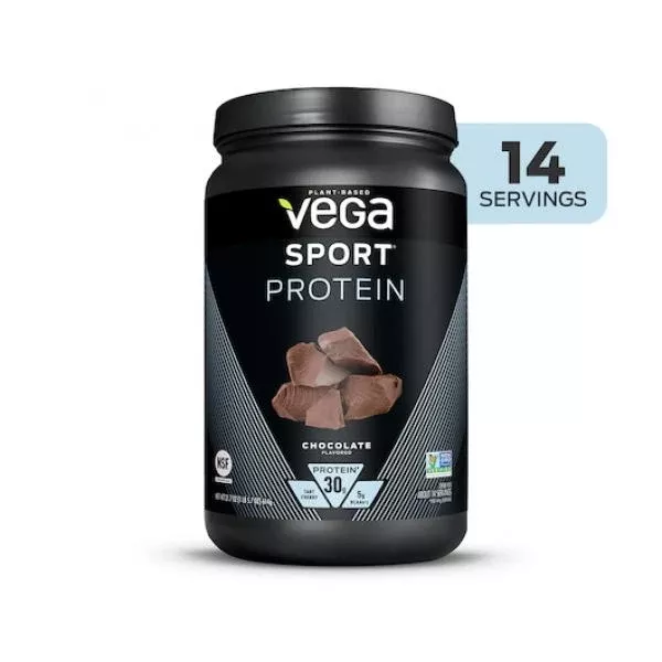 Vega Sport Protein Chocolate Tub 21.7 Ounce Size - 6 Per Case