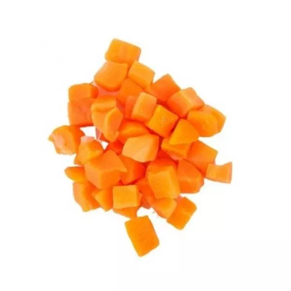Vegetables - Frozen Commodity Carrot Diced Individual Quick Frozen 8 Inch 20 Pound Each - 1 Per Case