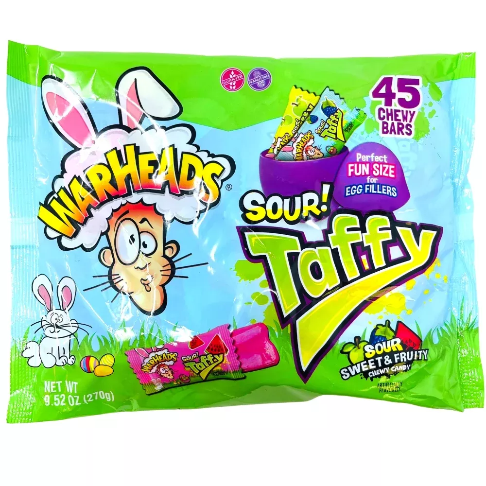Warheads Easter Sour Taffy 30ct - 6.34oz