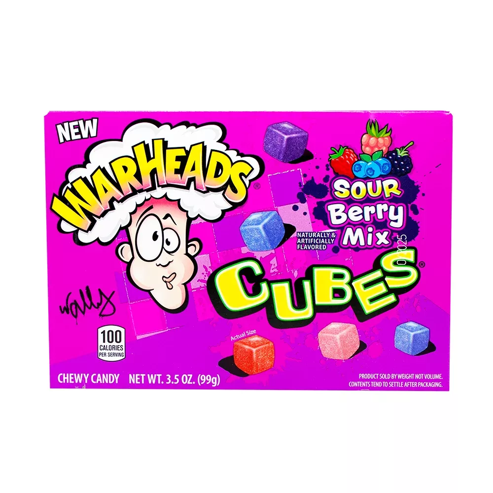 Warheads Theatre Box Berry Cubes - 3.5oz