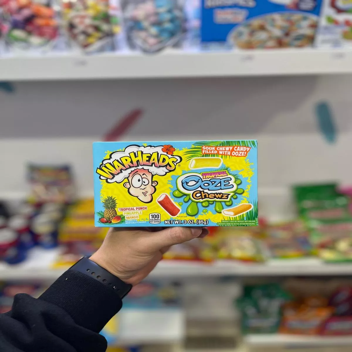 WARHEADS TROPICAL OOZE CHEWZ – 85G