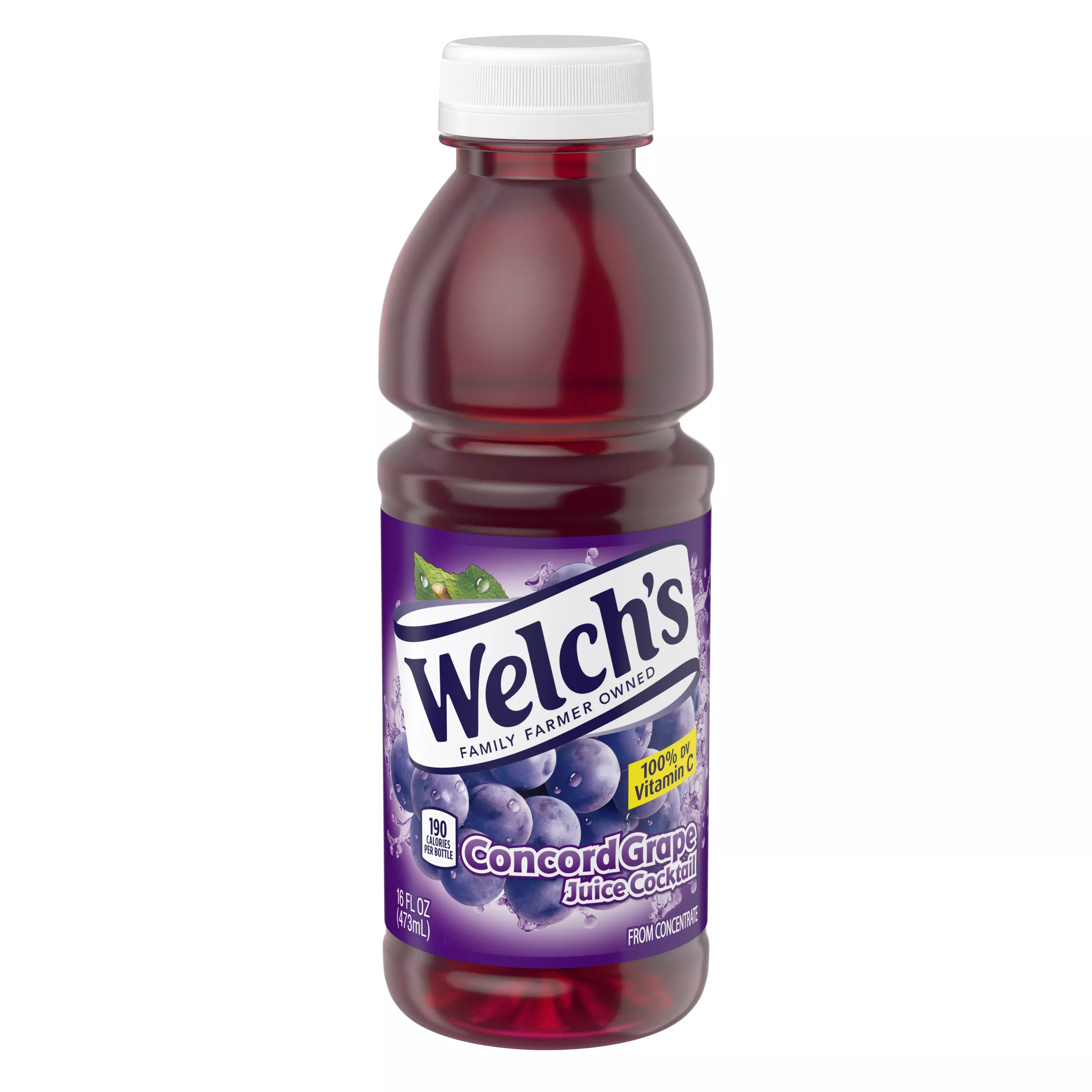 Welch's Fl Juice Cocktail Concord Grape 16 Fluid Ounce - 12 Per Case