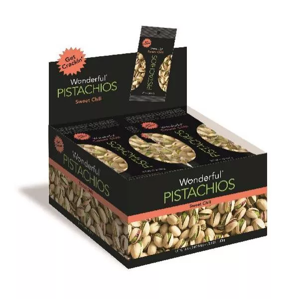 Wonderful Pistachios & Almonds Wonderful Pistachios Pistachio Sweet Chili 4.5 Ounce Size - 24 Per Case