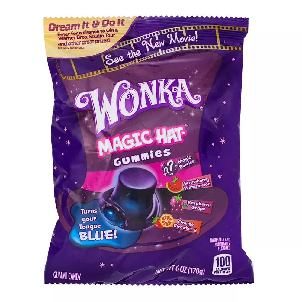 Wonka Pouch Mixed Flavour Magic Hat - 170g