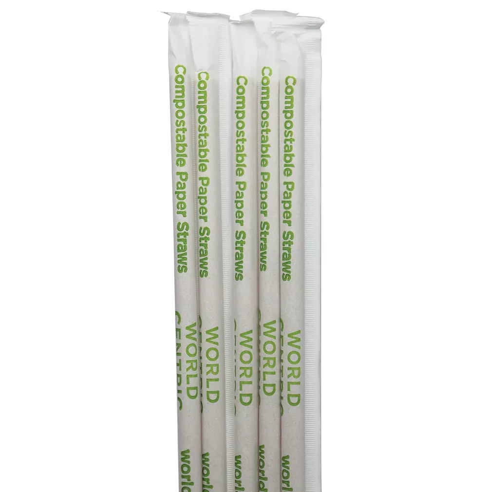 World Centric 8 Inch Fsc Kraft Paper Wrapped Compostable 60 Each - 100 Per Case