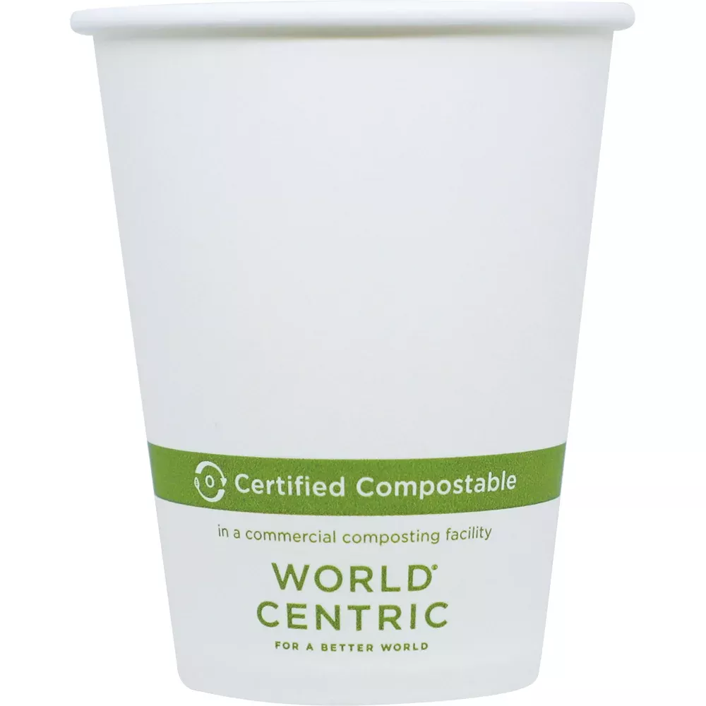 World Centric 8 Ounce Fsc(r) Paper Hot Cup - White