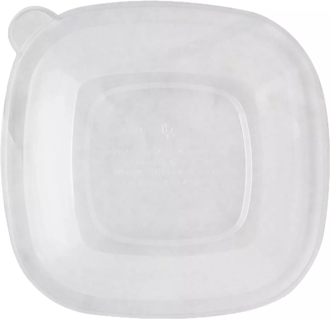 World Centric Lid for 24-48 Ounce Square Bowl - Pla