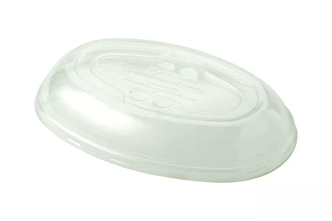 World Centric Lid Pla - Large Burrito Bowls Clear Vented - 6 Per Case
