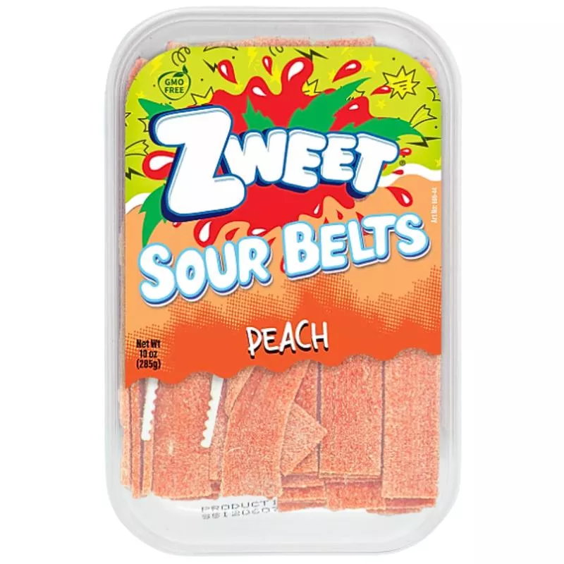 Zweet Sour Belts Peach – 10oz
